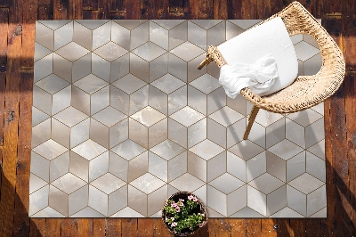 Buiten tapijt Bruine blokjes