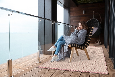 Buitenkleed Roze oosterse patroon