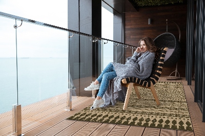 Buiten tapijt Zigzags en lijnen