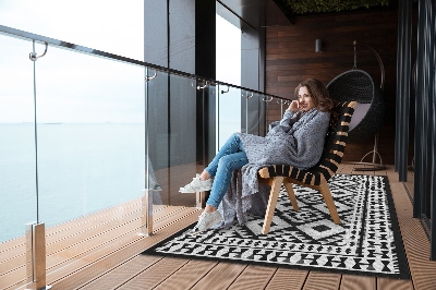 Buiten tapijt Retro patroon