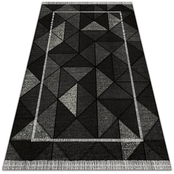 Tuinkleed 3d -effect driehoeken