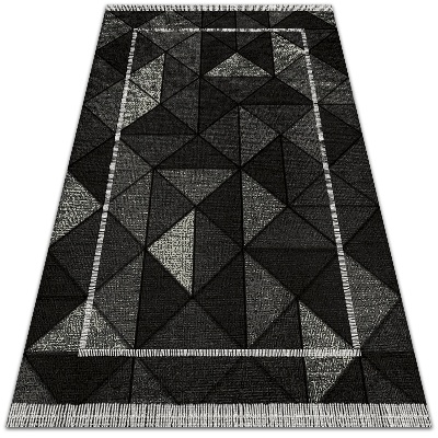 Tuinkleed 3d -effect driehoeken