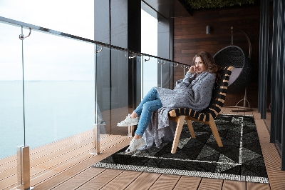 Tuinkleed 3d -effect driehoeken