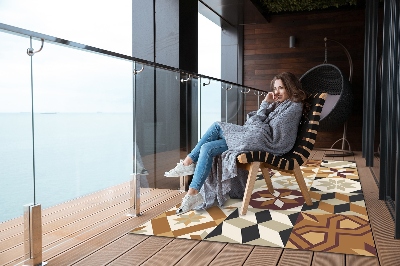 Buiten tapijt Mix van ontwerpen