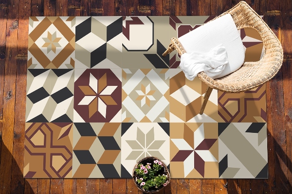 Buiten tapijt Mix van ontwerpen