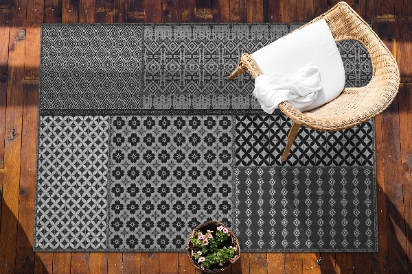 Buiten tapijt Aztec -stijl