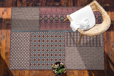 Buitenkleed Aztec -patroon