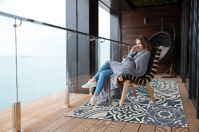 Buiten tapijt Retro -patronen