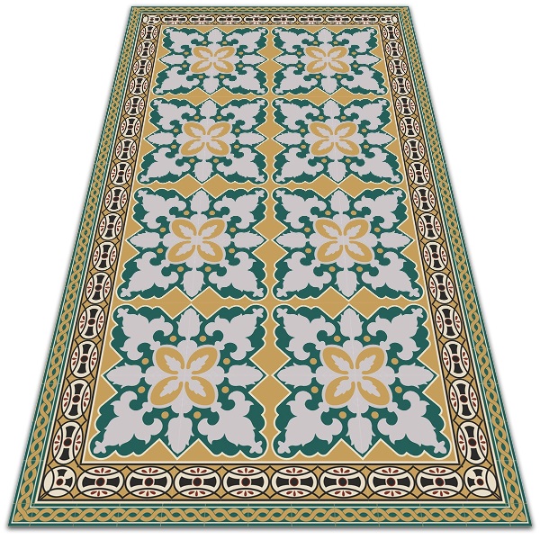 Buiten tapijt Boho -stijl