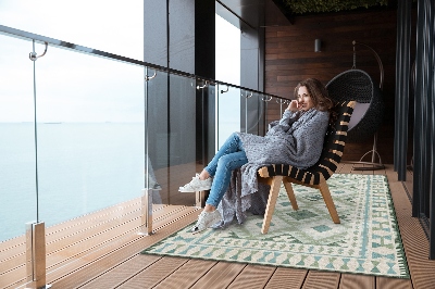 Tuinkleed Groene rombs