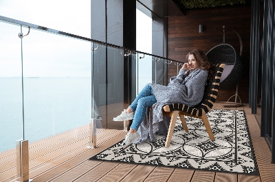 Buiten tapijt Vintage cirkel