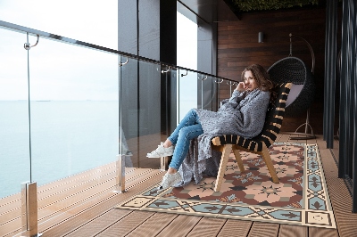 Tuinkleed Geometrische tegels