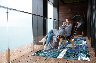 Buitenkleed Tropisch patchwork