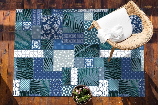 Buitenkleed Tropisch patchwork