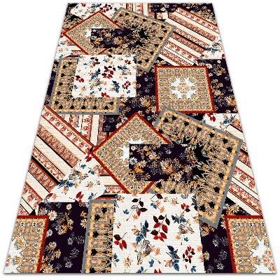 Buiten tapijt Chaotisch patchwork