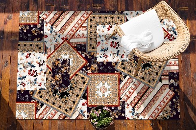 Buiten tapijt Chaotisch patchwork