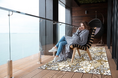 Buitenkleed Bloemen abstractie