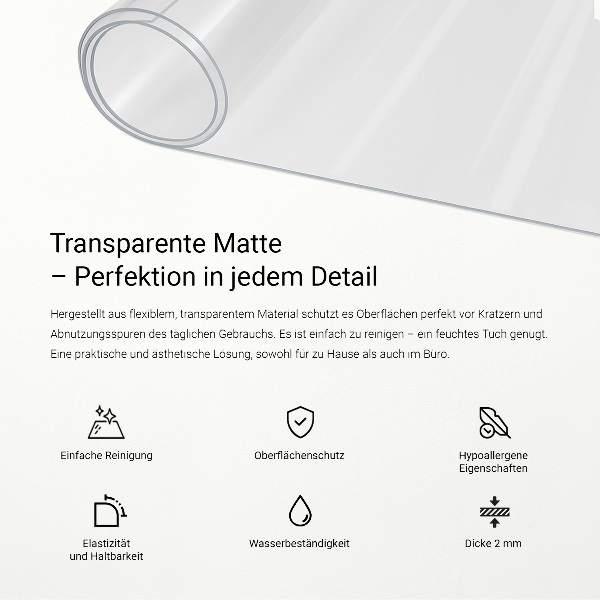 Zacht glas transparant