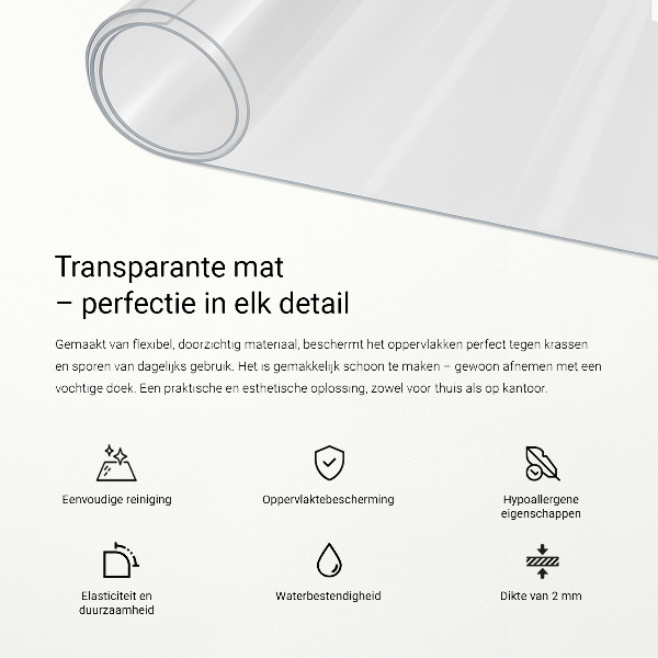 Zacht glas transparant