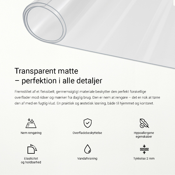 Zacht glas transparant