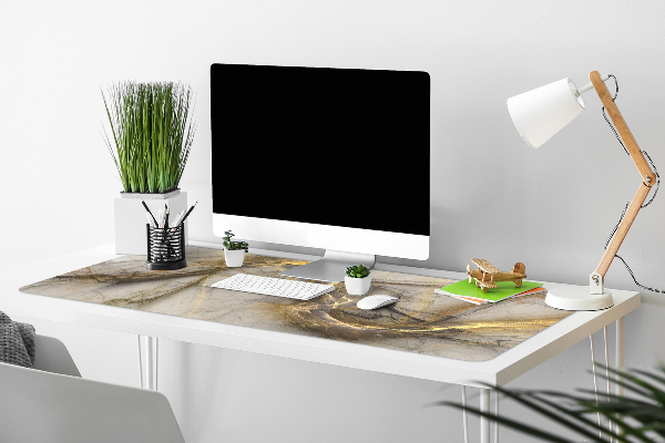 Bureau onderlegger Gouden marmer