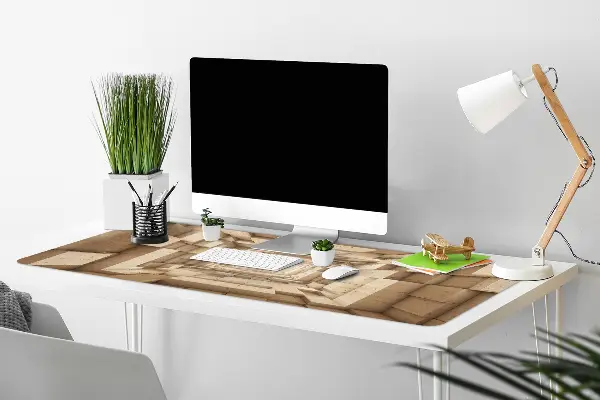 Bureau onderlegger Houten abstractie
