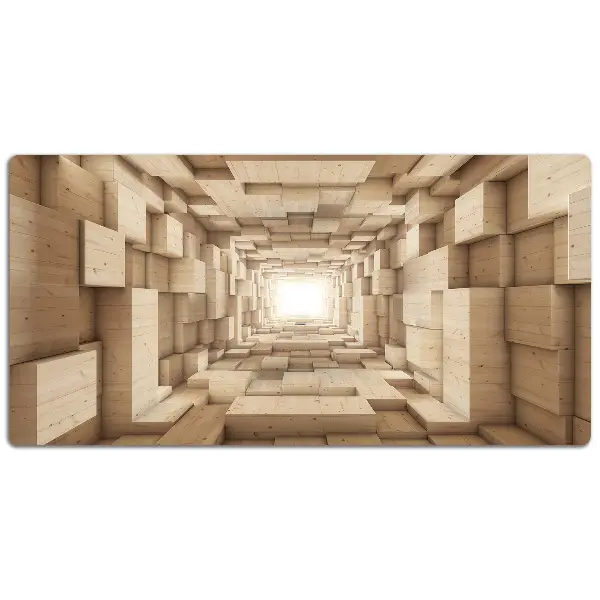 Bureau onderlegger Houten abstractie