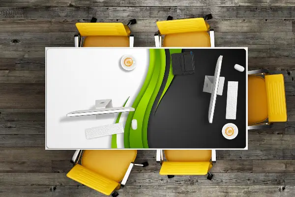 Bureau onderlegger Abstractie