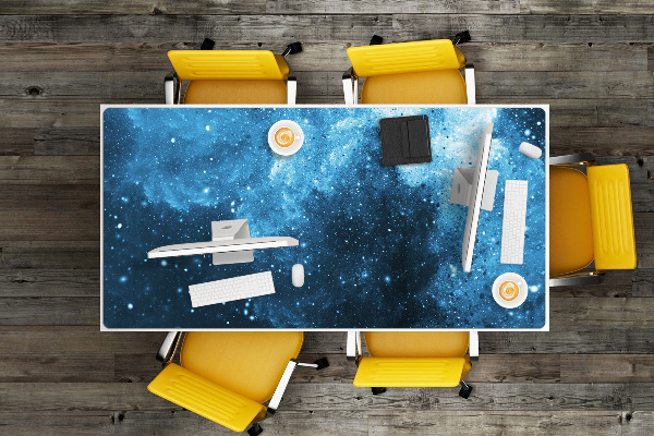 Onderlegger bureau Sky 's nachts