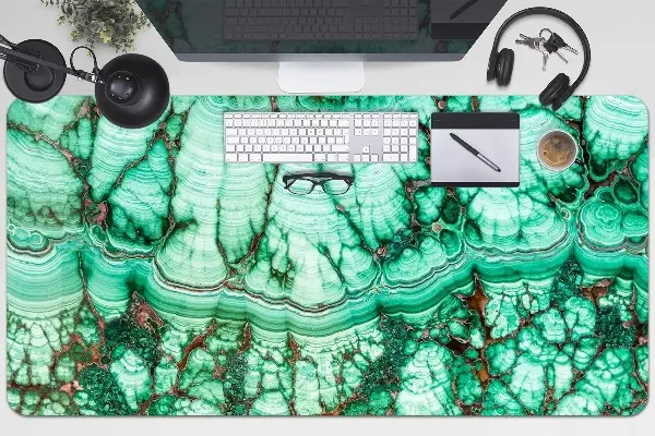 Bureau onderlegger Turquoise marmer