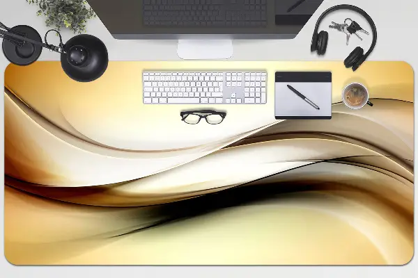 Bureau onderlegger Beige abstractie