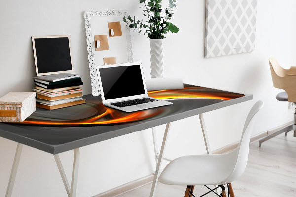 Bureau onderlegger Oranje abstractie