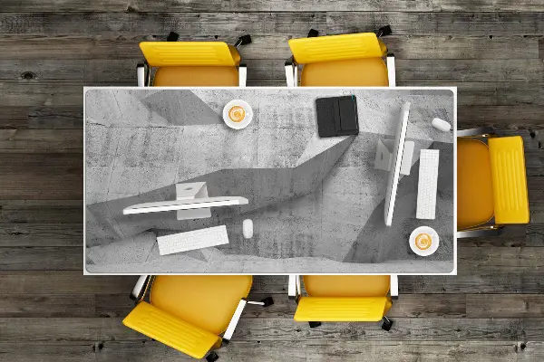 Bureau onderlegger Abstractie beton