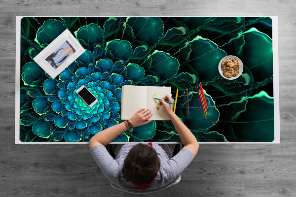 Bureau onderlegger Groene bloem