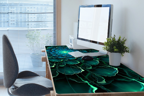 Bureau onderlegger Groene bloem