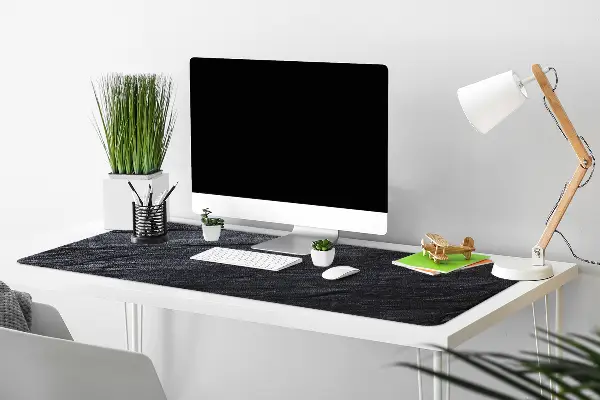 Onderlegger bureau Zwart marmer