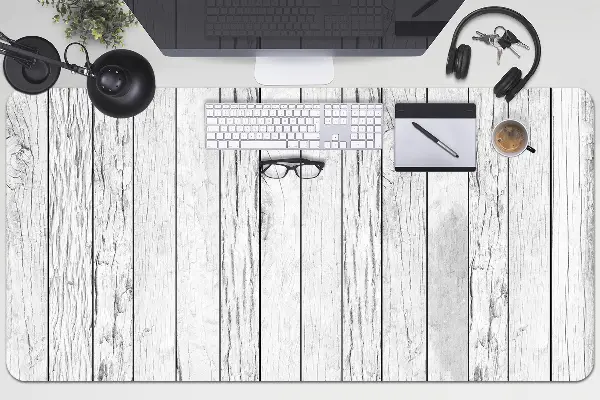 Onderlegger bureau Witte planken