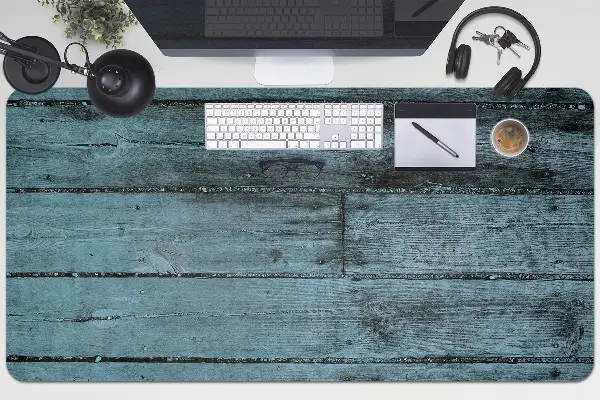 Bureau onderlegger Blauwe planken