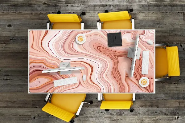 Onderlegger bureau Ecru -abstractie