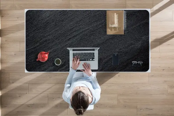 Onderlegger bureau Zwart zand