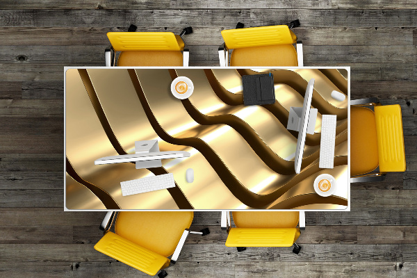 Bureau onderlegger Gouden elementen