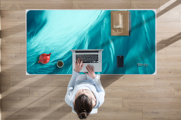 Bureau onderlegger Blauwe veren