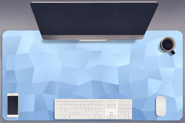 Bureau onderlegger Blauwe abstractie