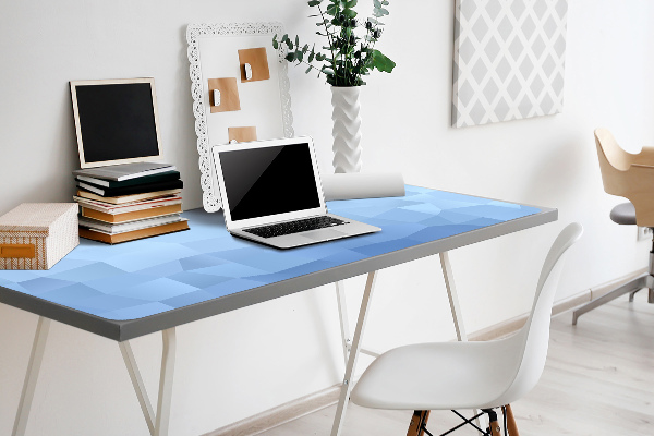 Bureau onderlegger Blauwe abstractie