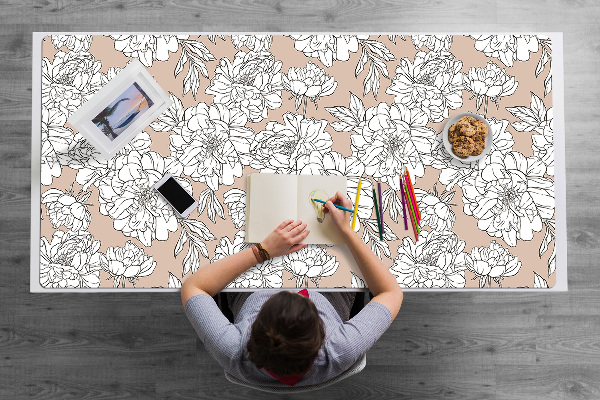 Bureau onderlegger Artistieke bloemen