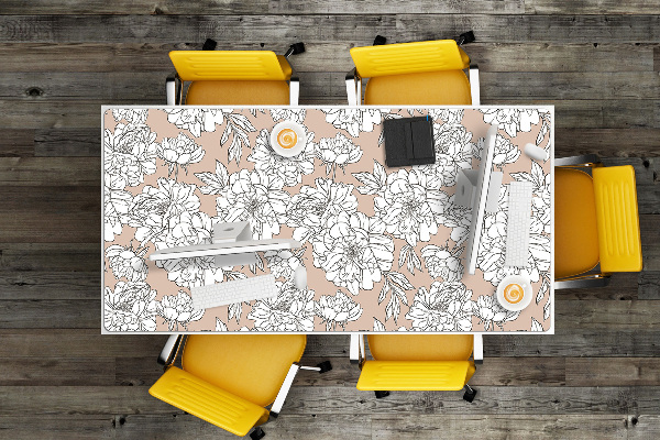 Bureau onderlegger Artistieke bloemen