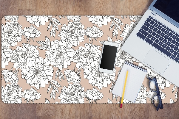 Bureau onderlegger Artistieke bloemen