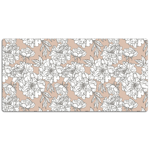 Bureau onderlegger Artistieke bloemen