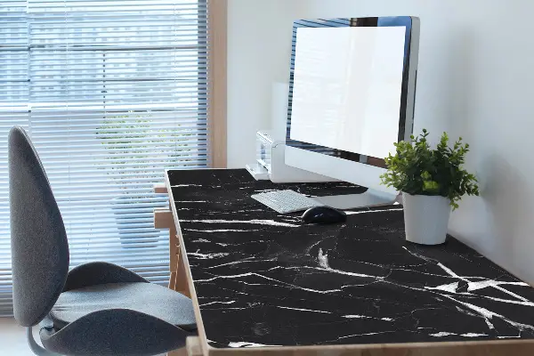Bureau onderlegger Zwart marmer