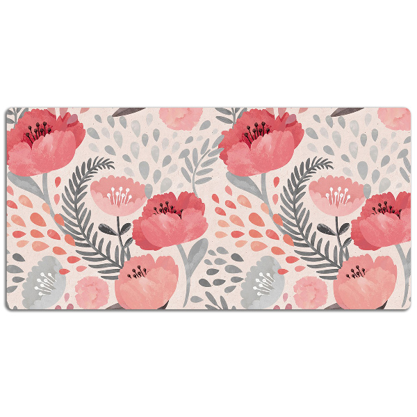 Bureau mat Geschilderde papavers